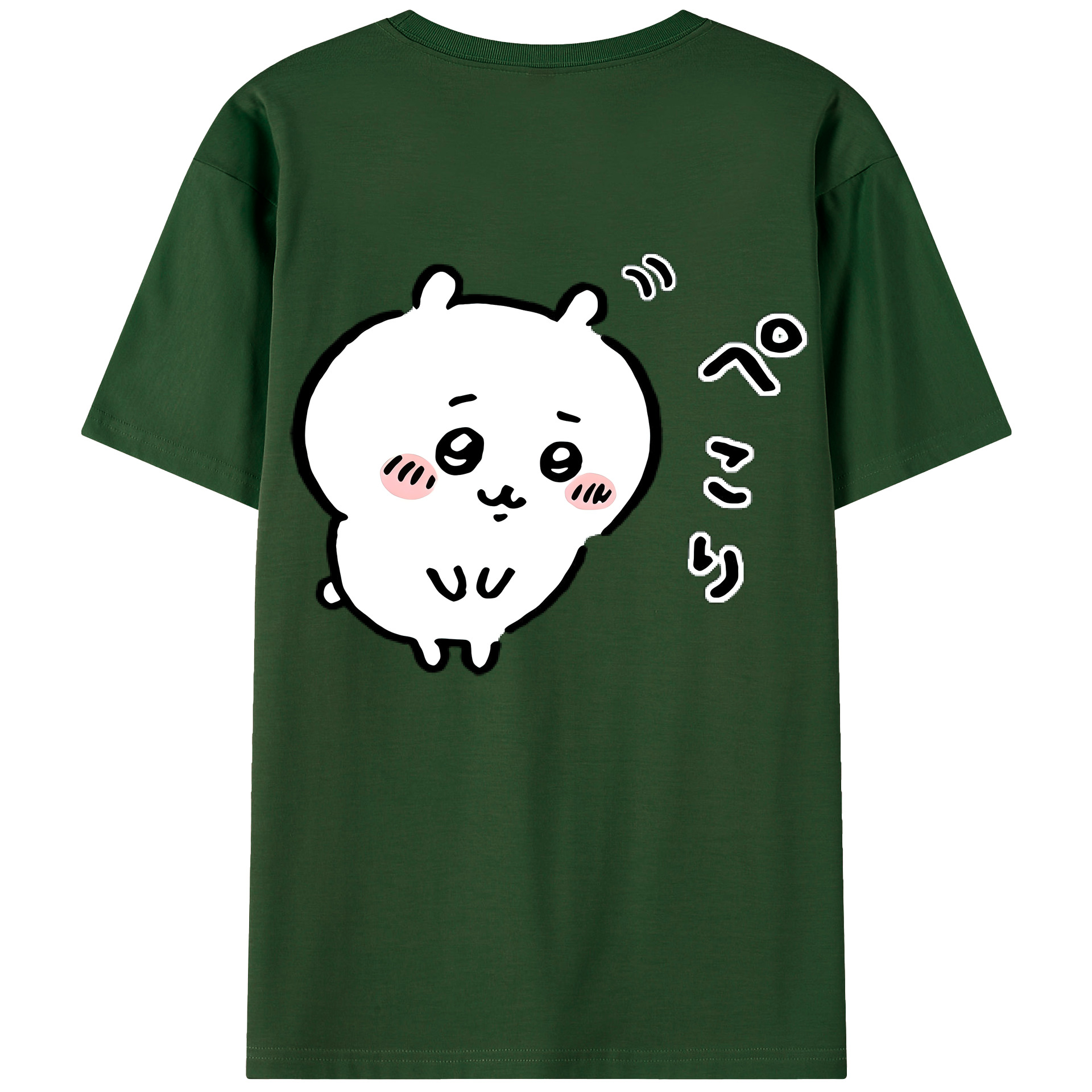 （画像用） ちいかわ ちいかわ Chii-kawa chiikawa 綿100％半袖Tシャツ（背面プリント）